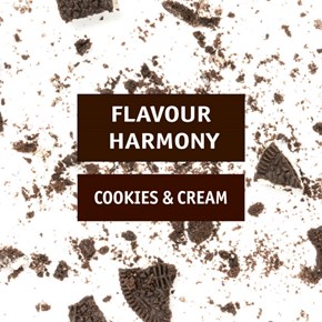 Flavour harmony: cookies and cream