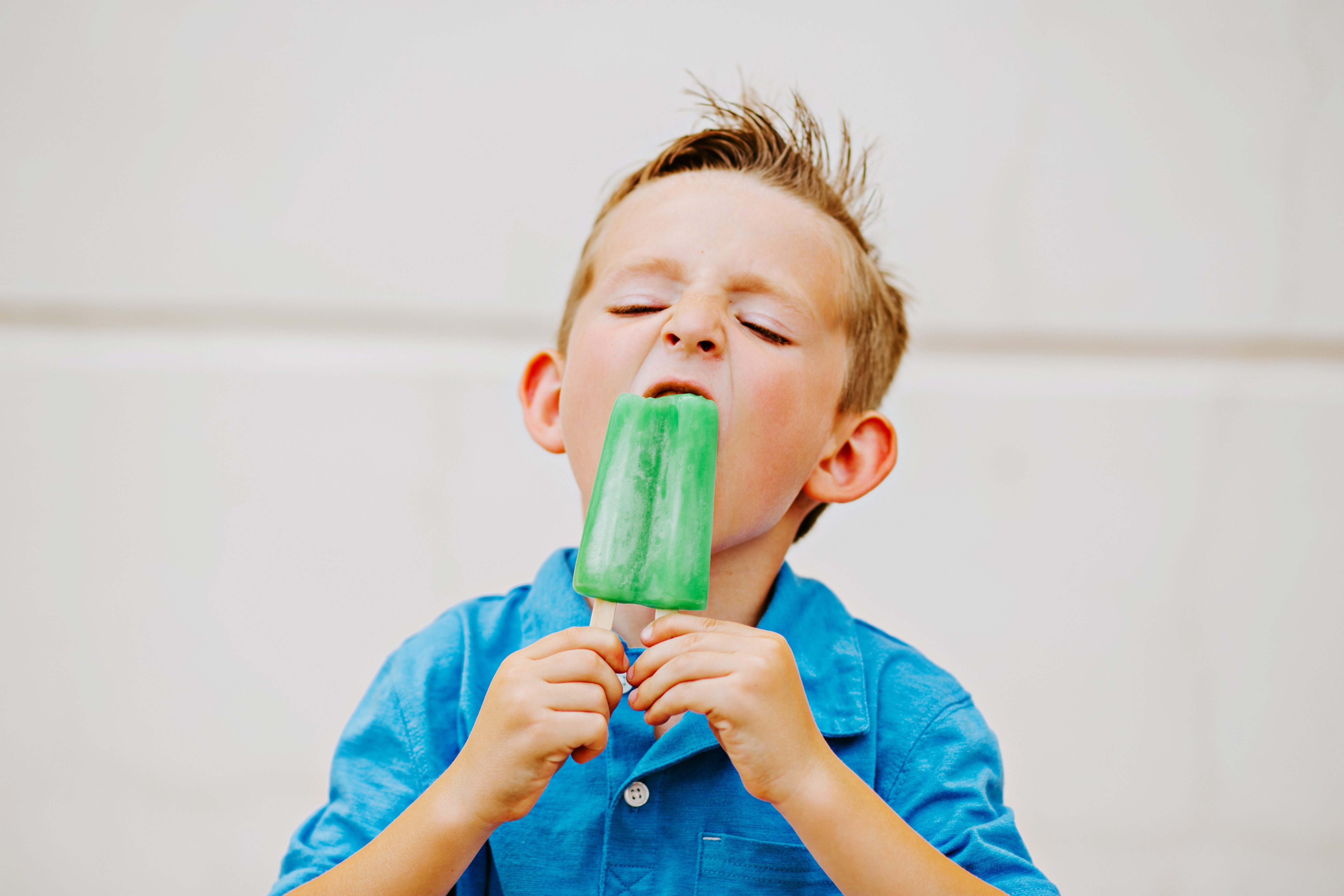 Ijs Lolly Jongen Suikerverlaging