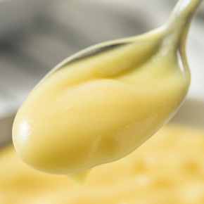 Vla met boterkoekjes smaak