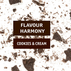 Flavour harmony: cookies and cream
