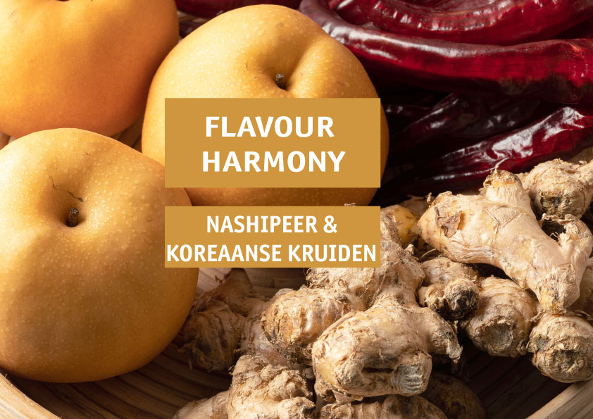 Flavour harmony: Nashipeer en Koreaanse kruiden