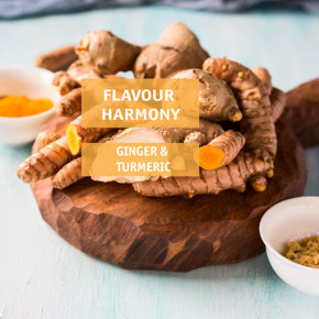 Flavour harmony: ginger and turmeric