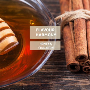 Flavour harmony: honey and cinnamon
