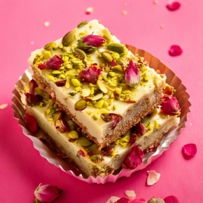 Flavour harmony: pistache en roos